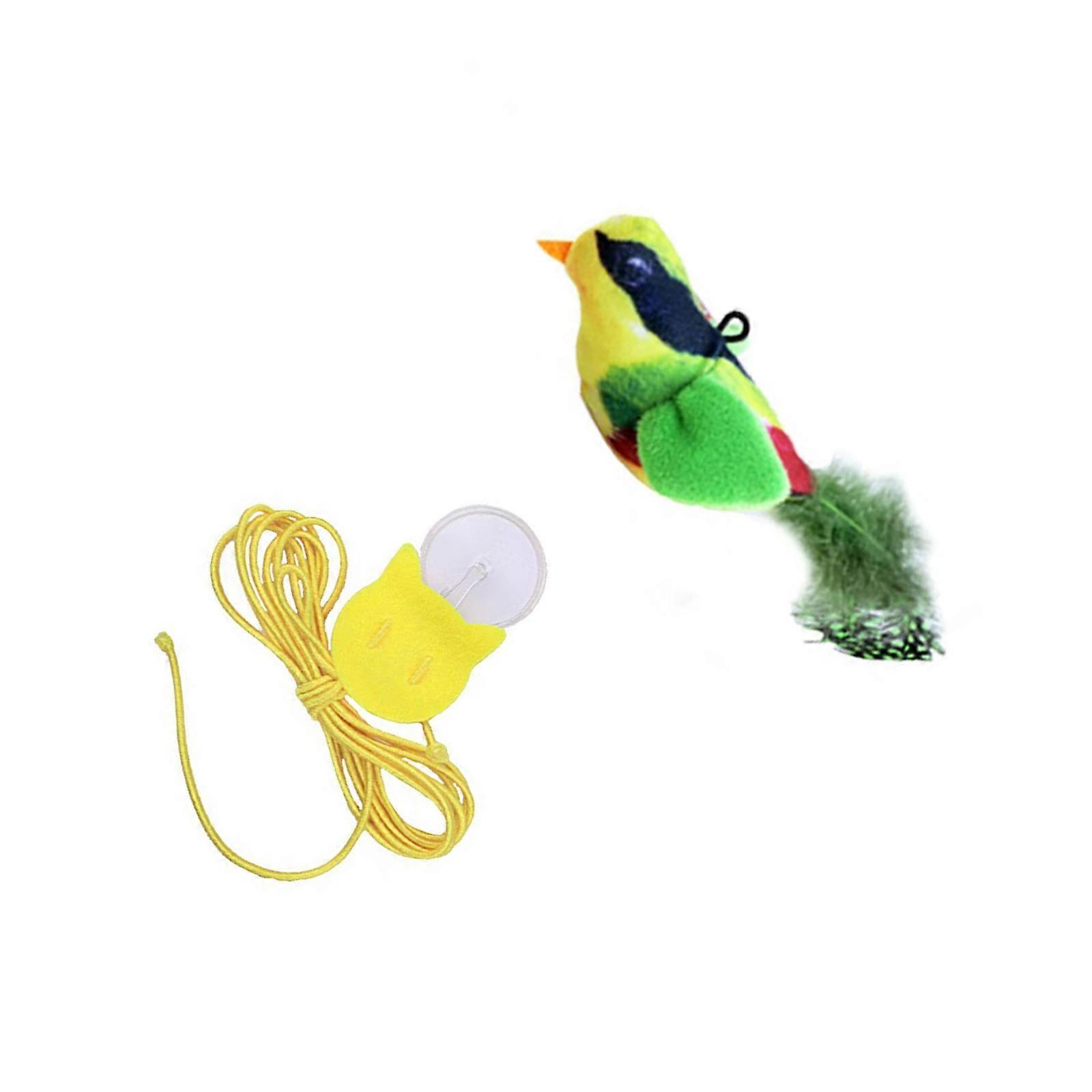 Cats Sparrow Teaser Interactive Kittens Toy Exercise Entertainment Exercise Game Cats Interactive Play Chirping Multicolor
