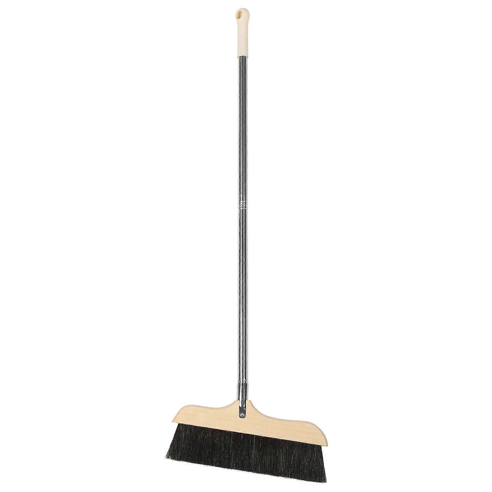 Here's a well structured product description based on your query:
**Heavy Duty Floor Cleaning Broom – Long Handle with Soft Bristles for