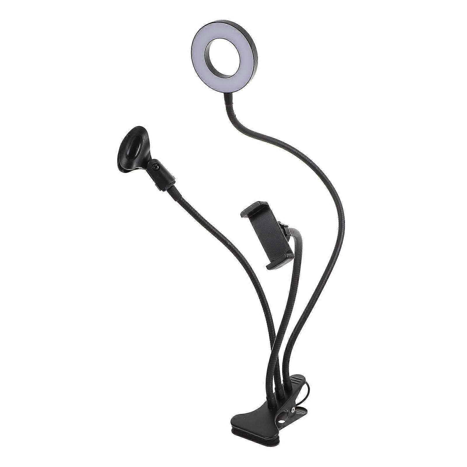 1 Set Versatile Fill in Lamp for Household Phone Rack with Live Fill in Light Black