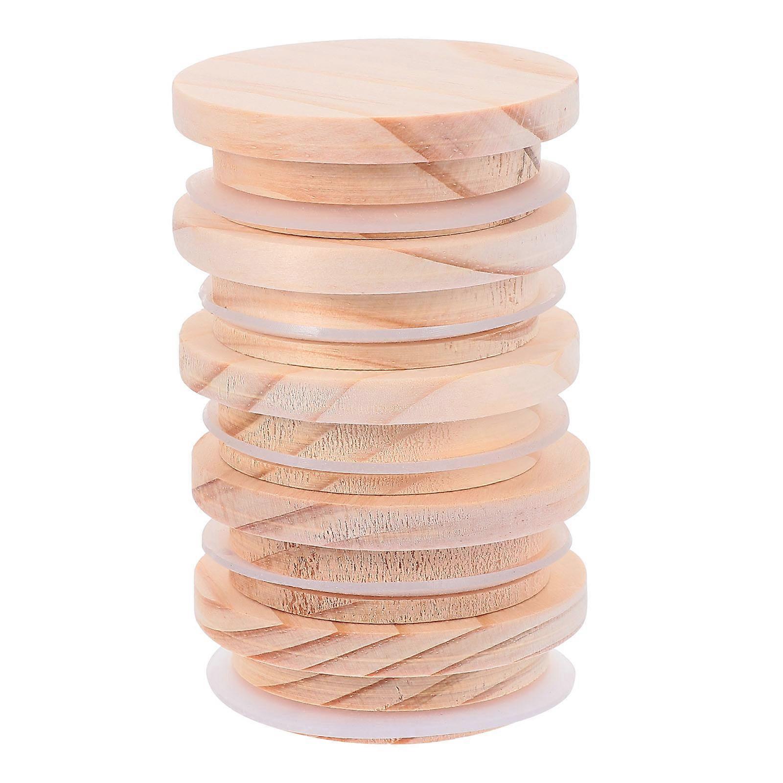 Chocolate Synthetic Bottle Covers with Natural Wood Pattern for Reusable Bottle Use 5 Pieces