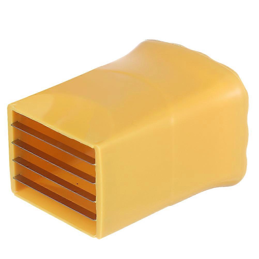 Yellow Vegetable Tool for Home Use Made of Plastic and Stainless Steel Efficient and 4.5 Inches