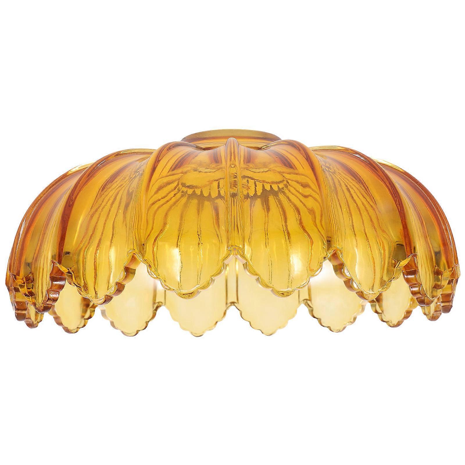 Creative Glass Lampshade with Light Brown Color for Decoration and Soft Lighting Effect 6.5 Inches