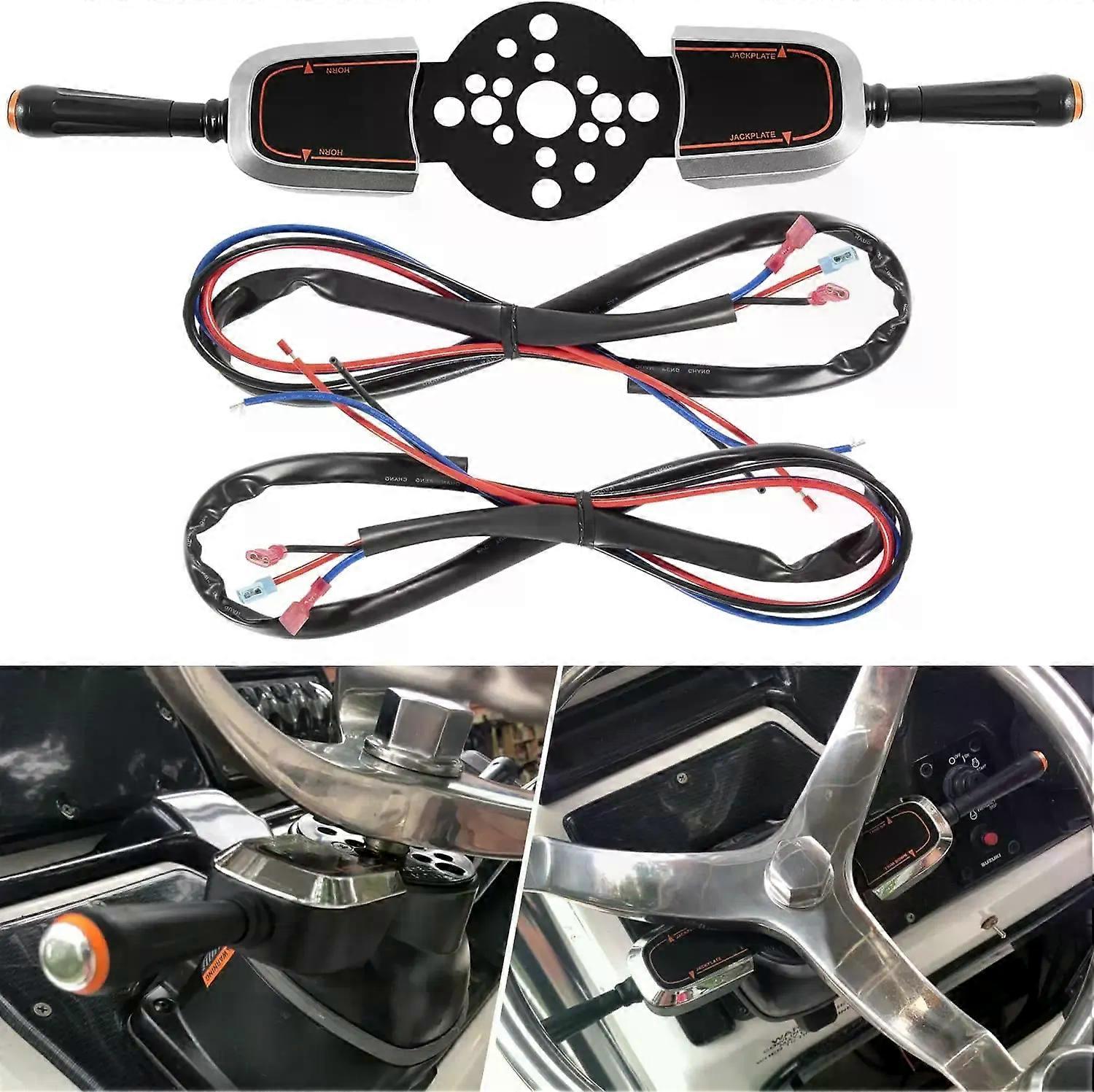 MX Dual Blinker Style Trim Switch - Trim  Jack Plate Control Dual Switch for Hydraulic  Cable  and Tilt Steering