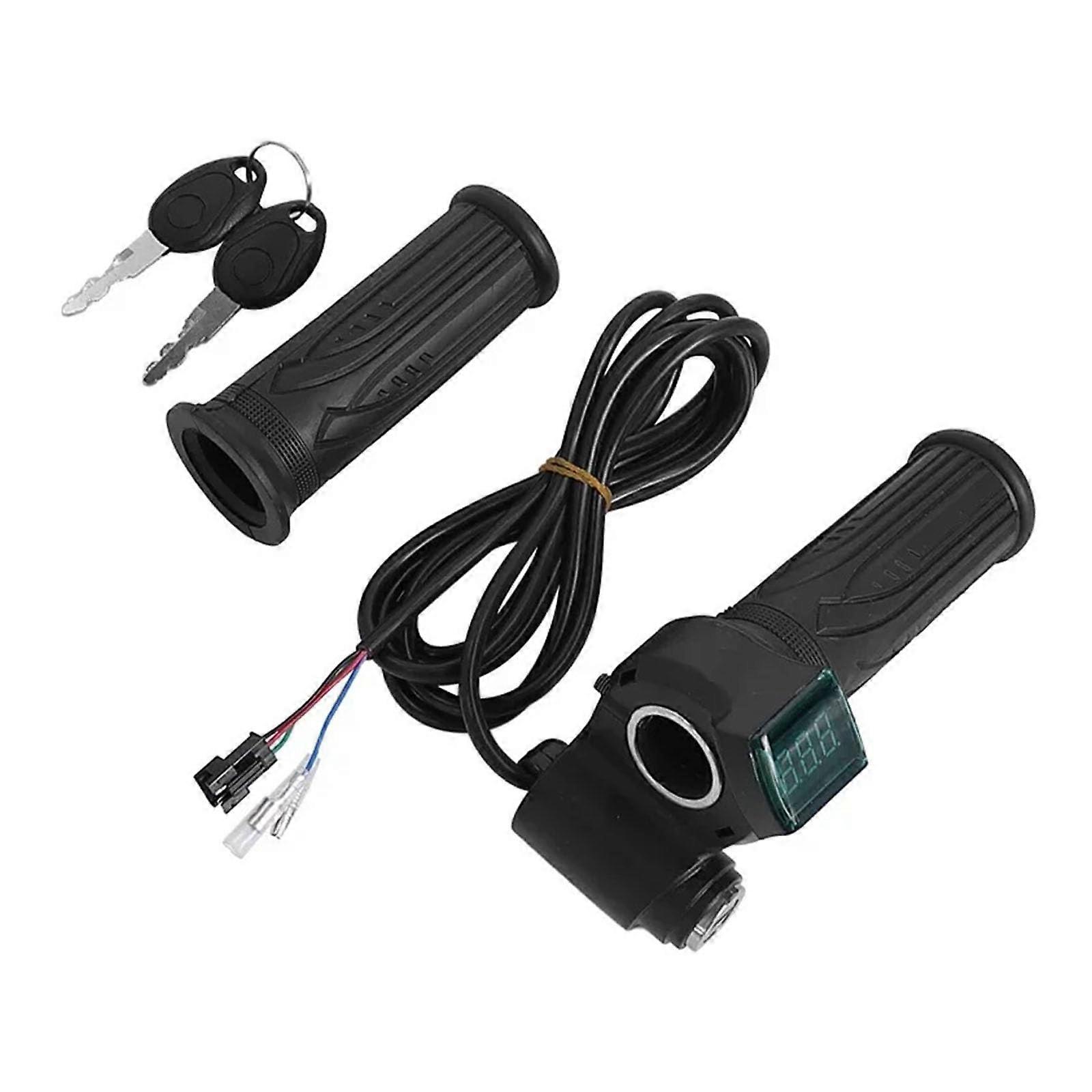 Throttle grip for electric bicycle, throttle grip with LED display, twist throttle