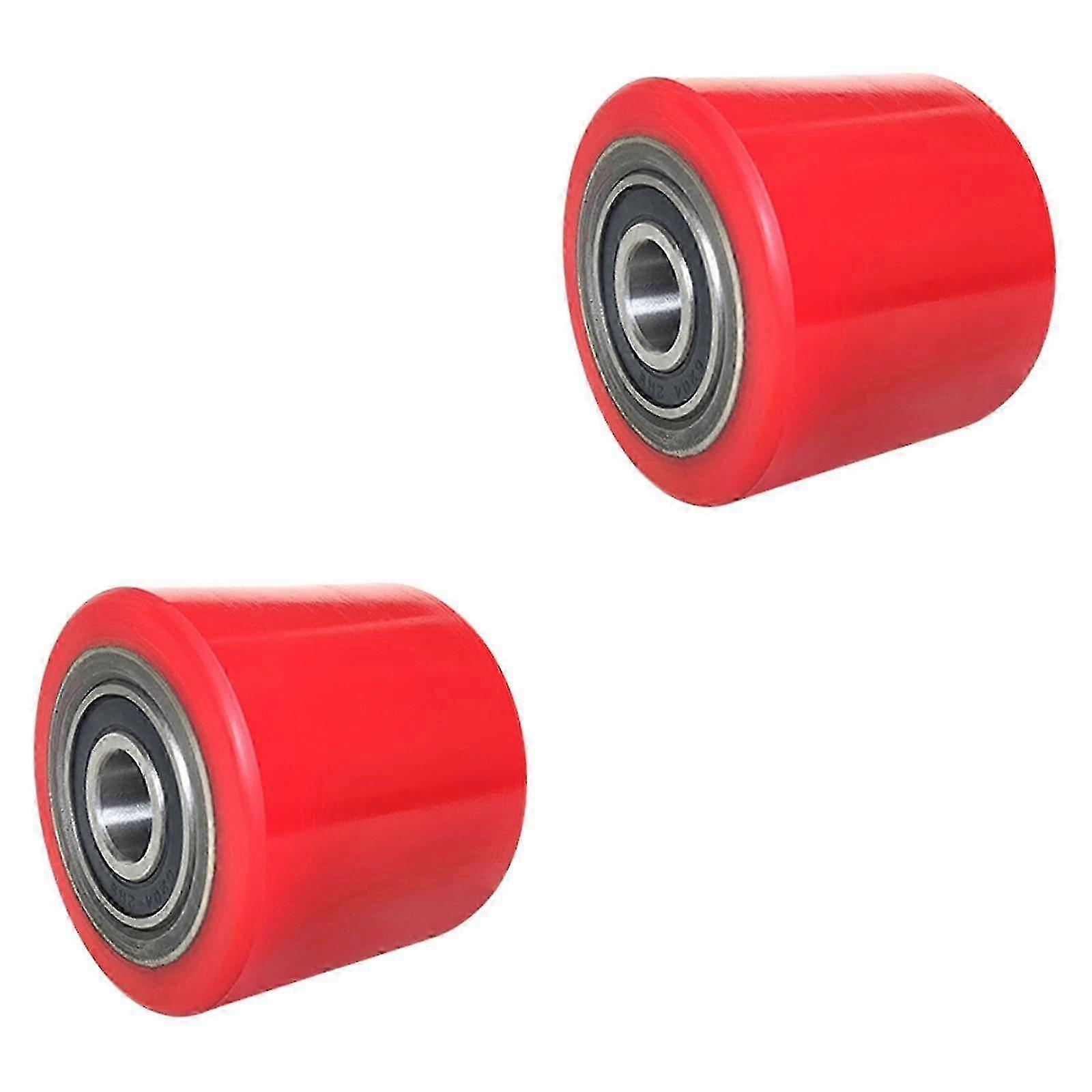 Παλέτα 2Pcs βραδυπορία 80mmx70mm ζωνών φορτίων stout φορτηγό Forklift ροδών επίπεδη εξαρτήματα κυλίνδρων ρουλεμάν με