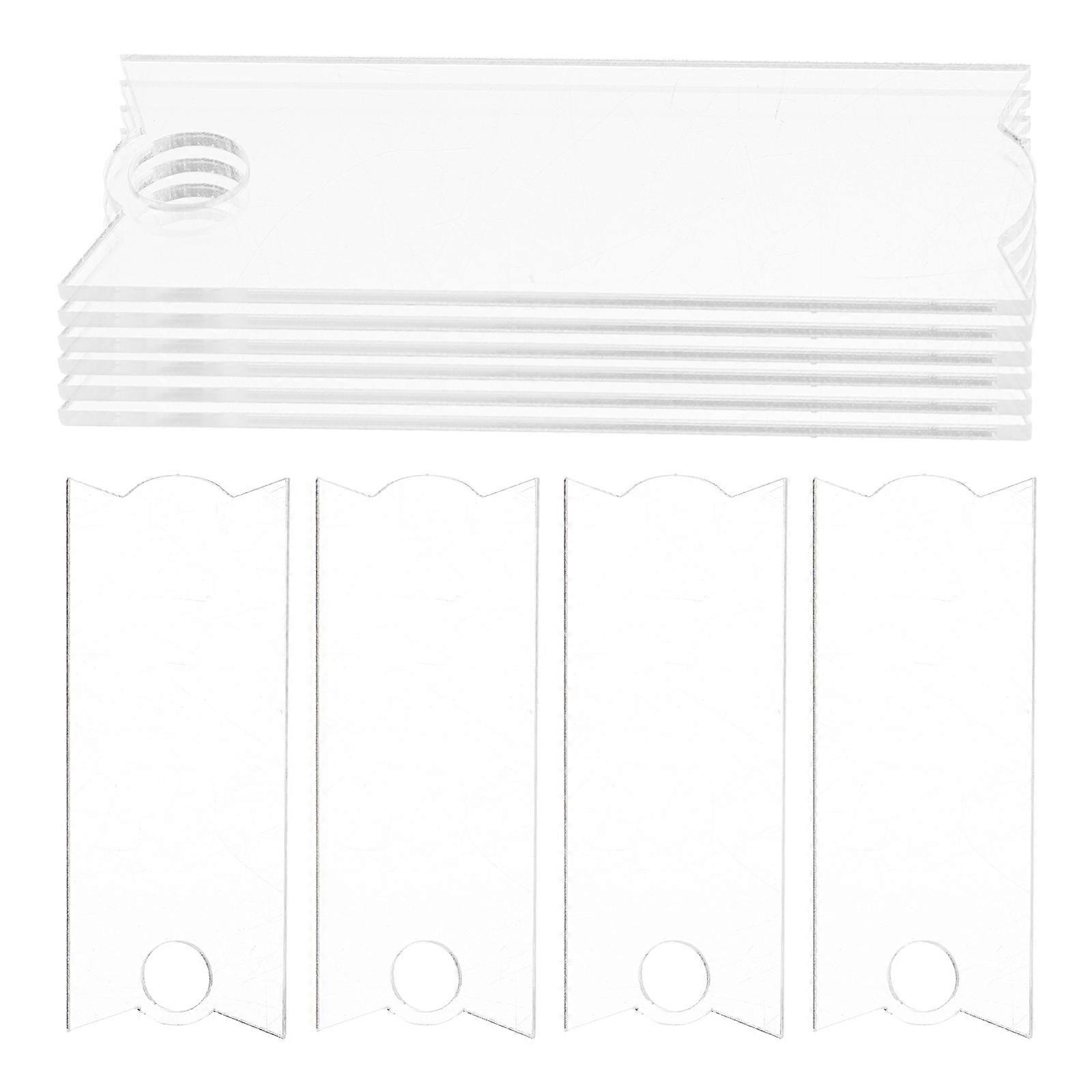 Cup Name Plates Acrylic Name Plate Blanks 8.00X3.20X0.20CM Differentiate Cups Diy Enthusiasts 10Pcs