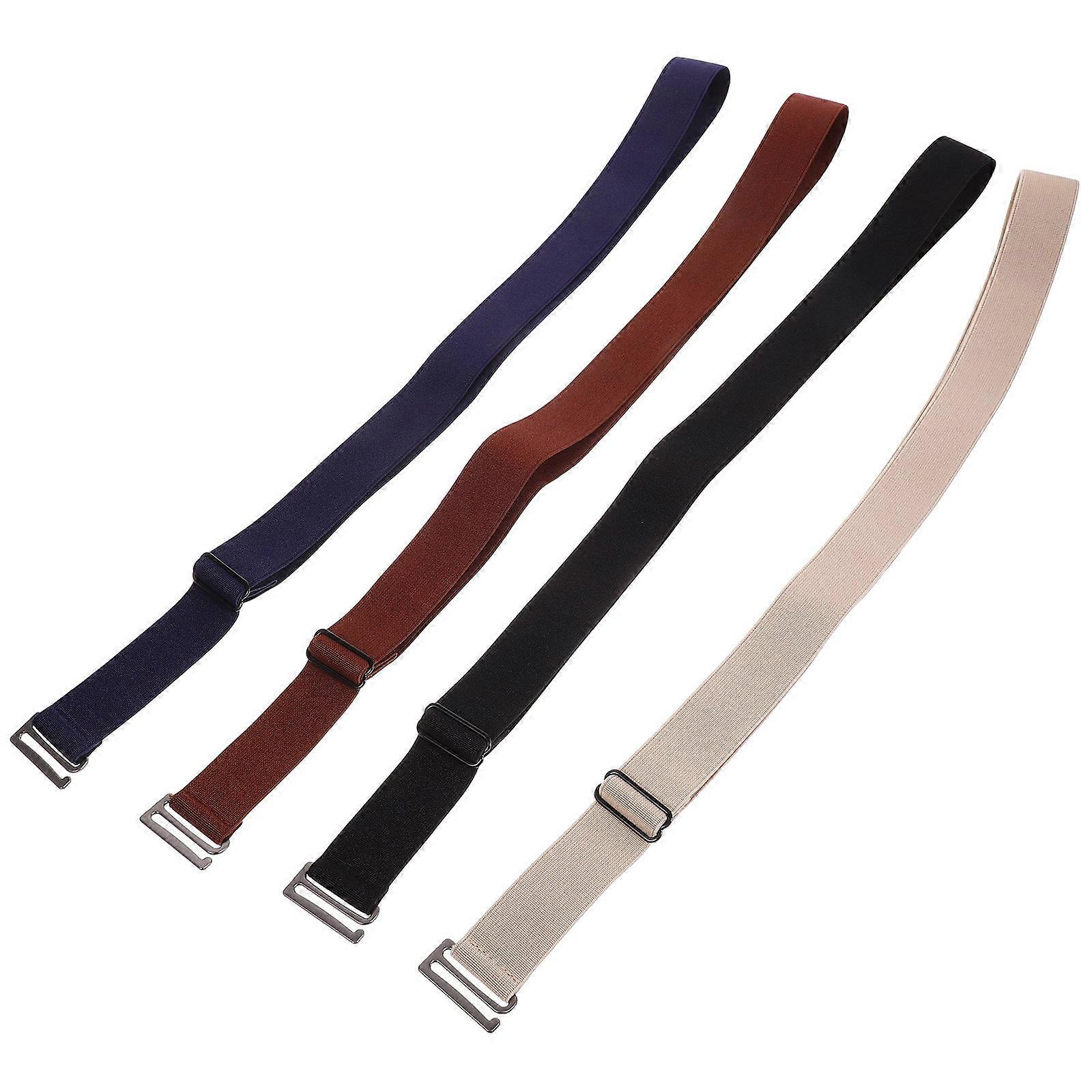 4 Adjustable Stretch Waist Belts for Women – Invisible Elastic Waistband for Jeans, Pants, Trousers – Soft, Comfortable, Practical Fit
