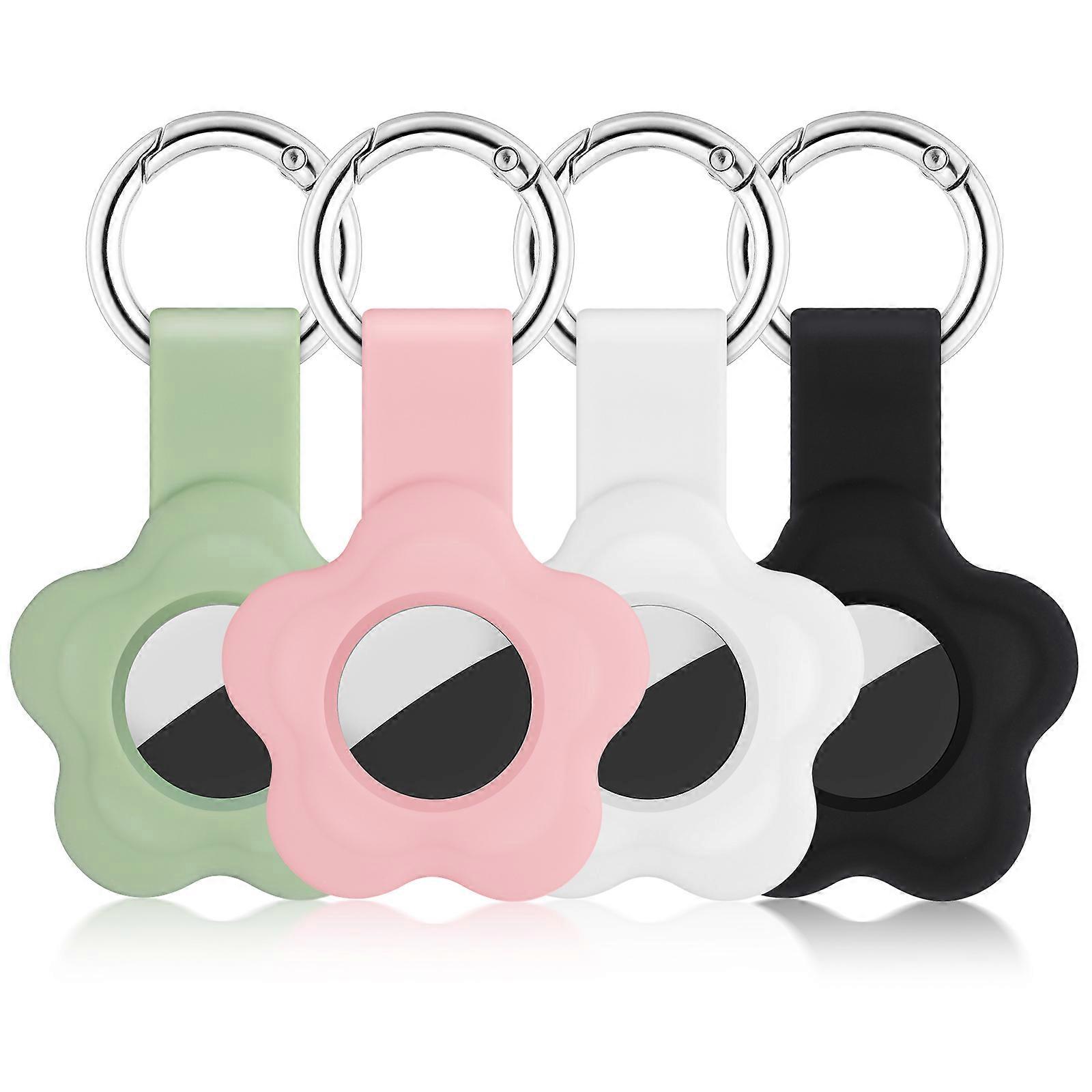 Silicone Protective Case for with Keychain Holder Antilost Lightweight 4 Pack Assorted Color
