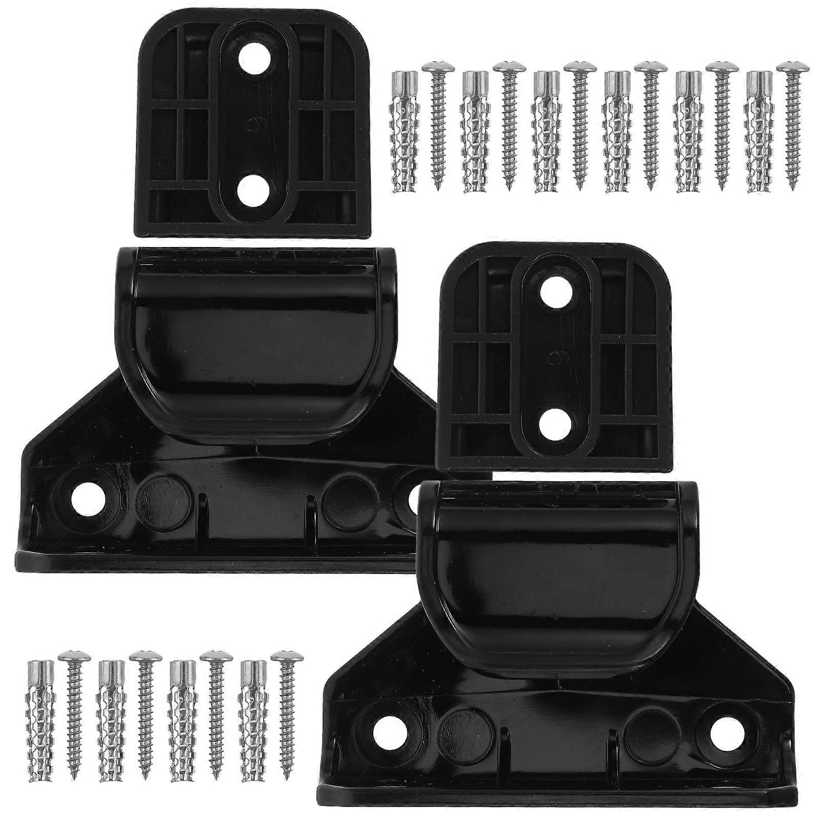 1 Set Retractable Gate Replacement Hardware Kit with Latches, Brackets, and Screws for Indoor Stair and Doorway Safety – Durable, Space Saving