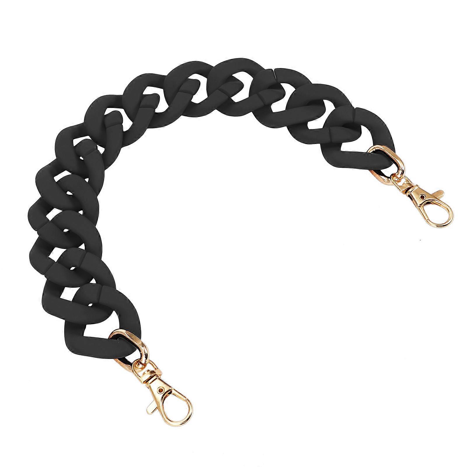 Bag DIY Chain Bag Replacement Strap for Hanging Fashionable Black Accessory