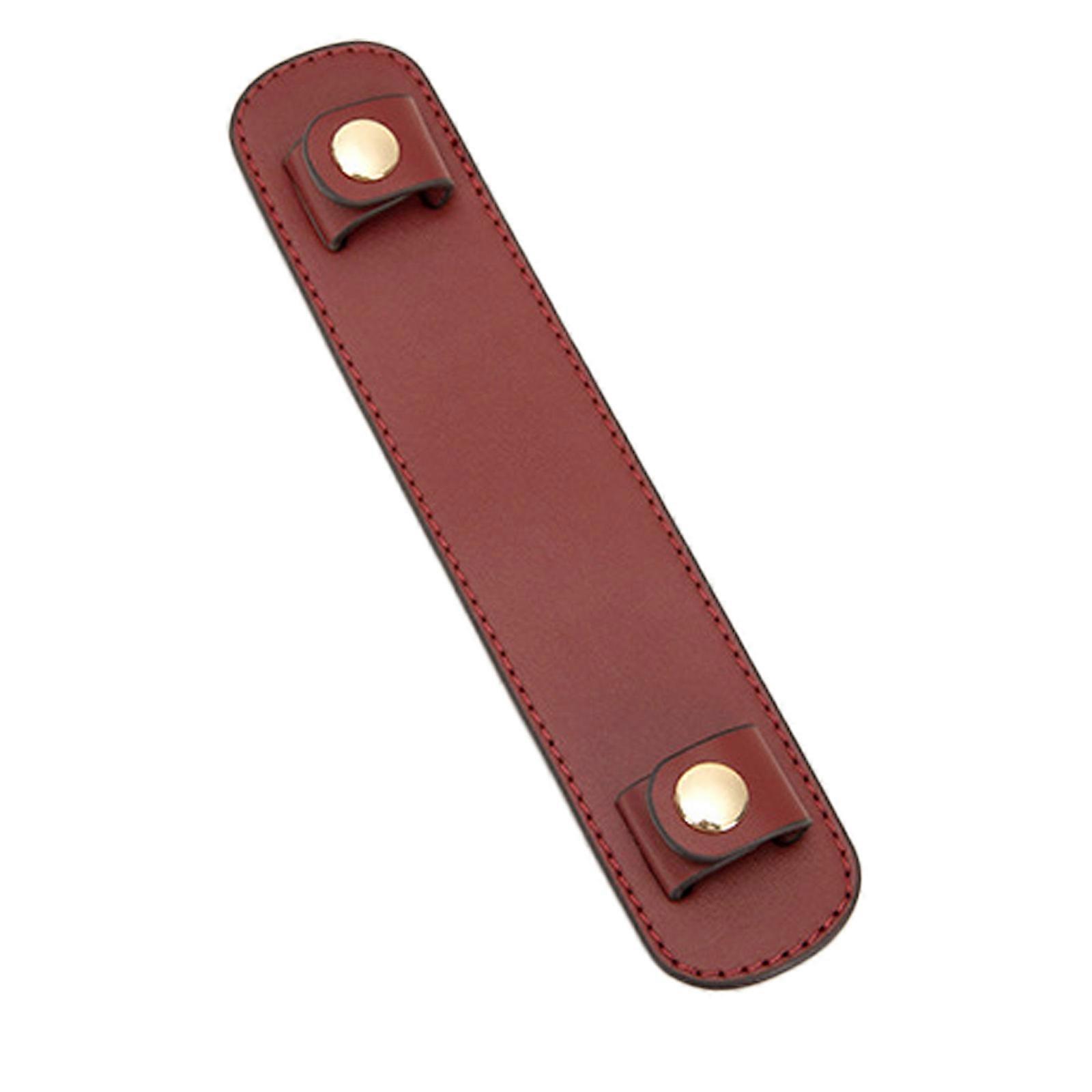 Premium PU Shoulder Cushions With Secure Grip Design And Ventilated Fabric For Carrying Comfort Red Wine