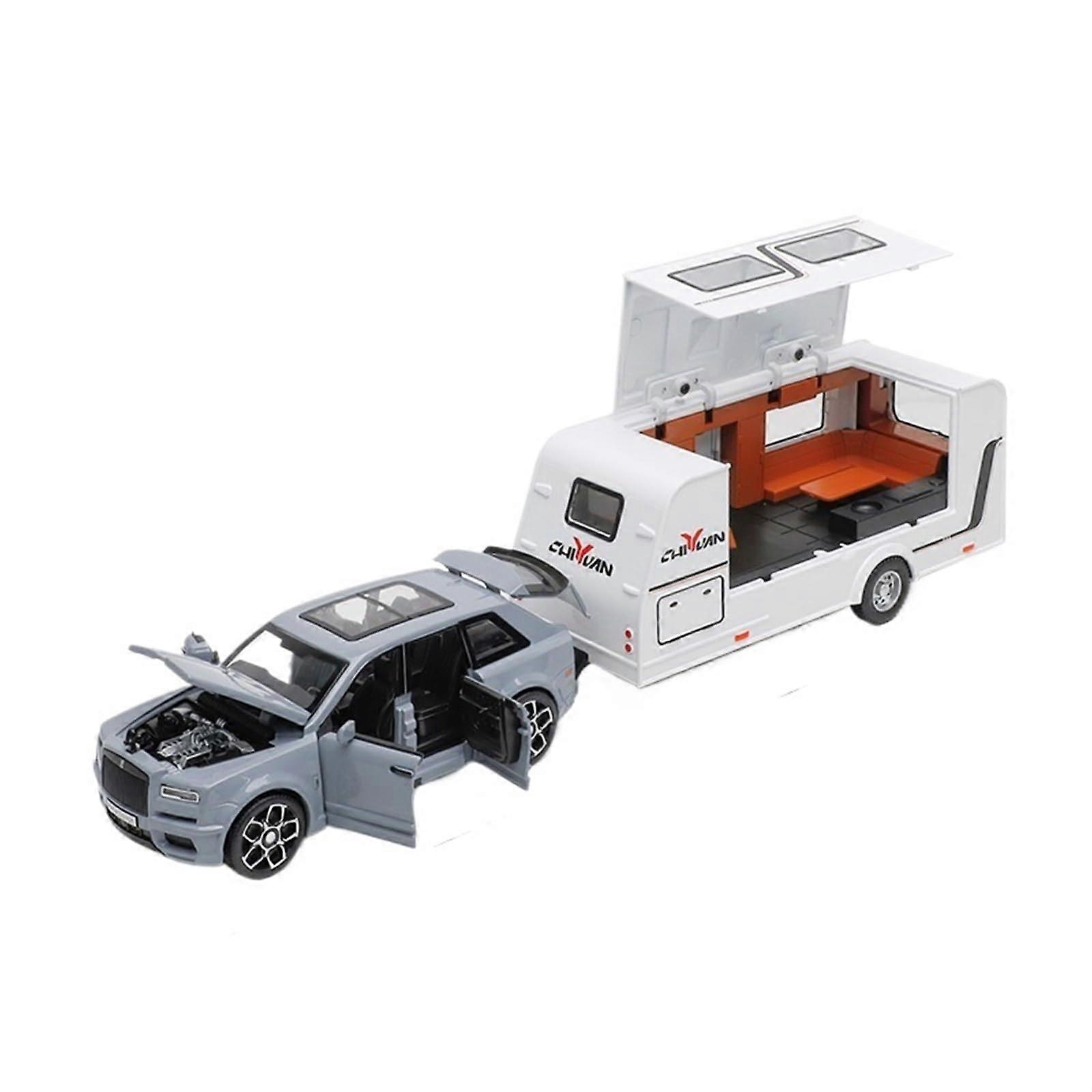 RollsRoyce Cullinan 1/32 Diecast Metal Car with Sound  Light (Chrome)