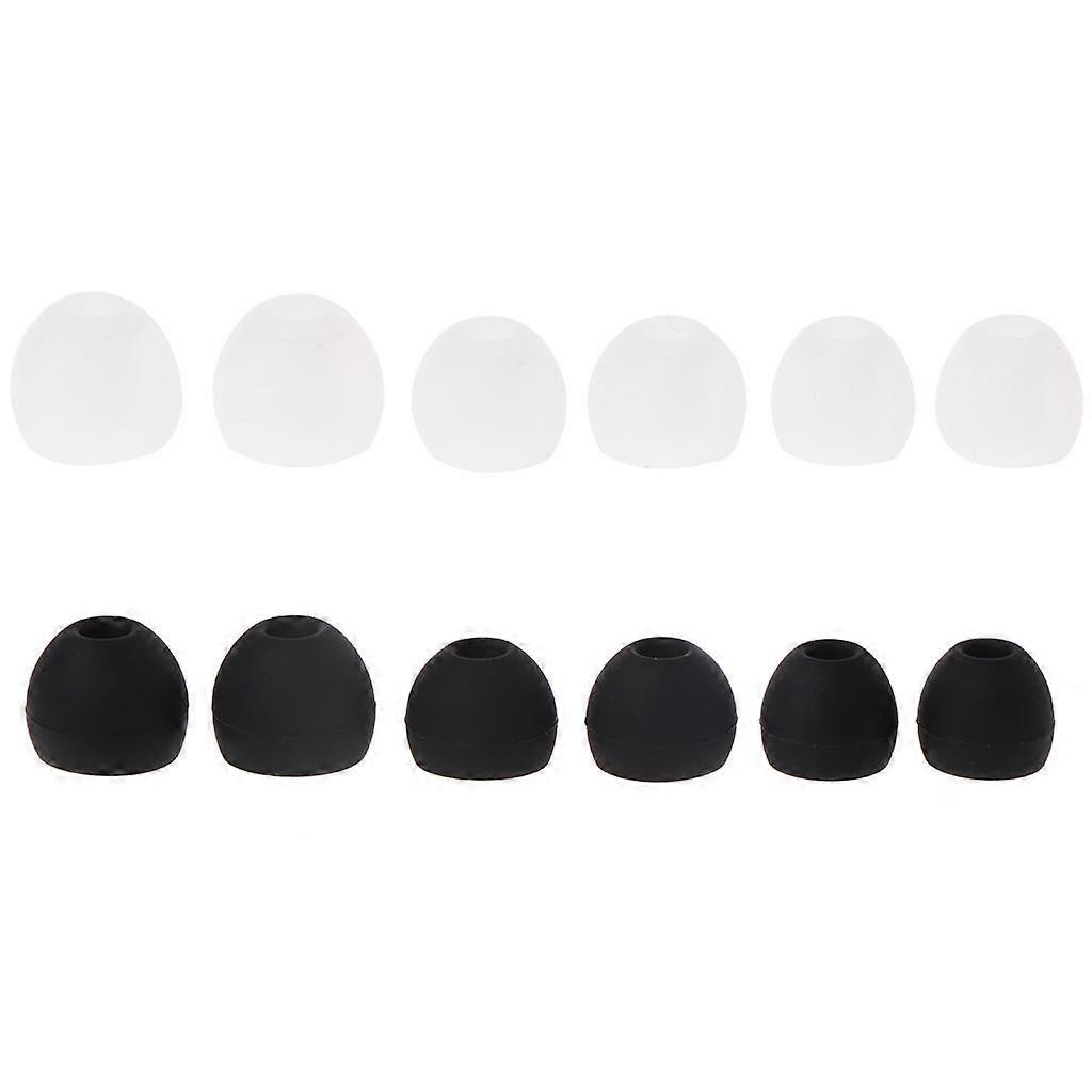 6 Pairs(S/M/L) Soft Silicone Replacement Eartips Earbuds For Earphone Headphone
