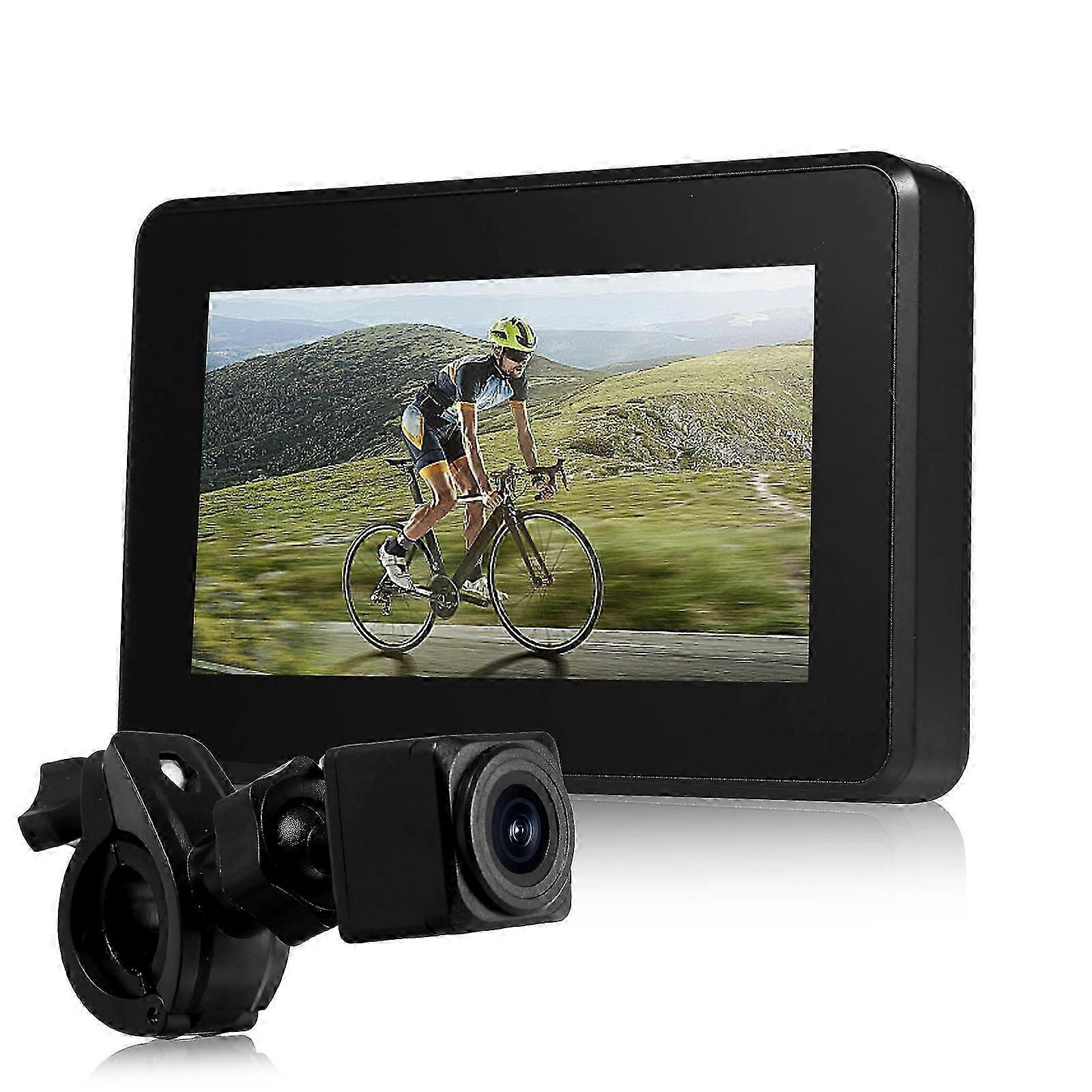 Handlebar Bike Mirror, 1080P Rechargeable Recording Bicycle Rear View Camera ...