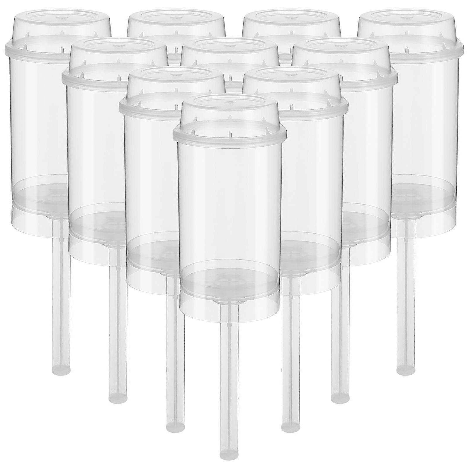 DIY Cake Holders Reusable Plastic Push-up Containers for Home Bakers 20Pcs