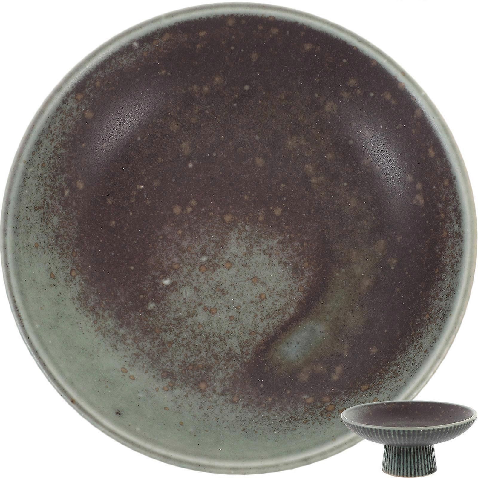 Modern Footed Fruit Bowl in Porcelain for Home Multi Color 8.5 inches Diameter