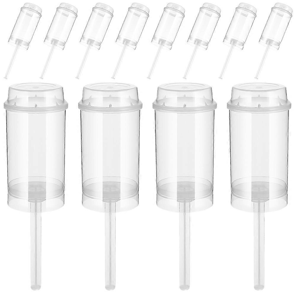 Reusable Push Pop Containers With Lids Cupcake Push Pops Containers Jelly Making 17.5X5X5CM Transparent 30Pcs