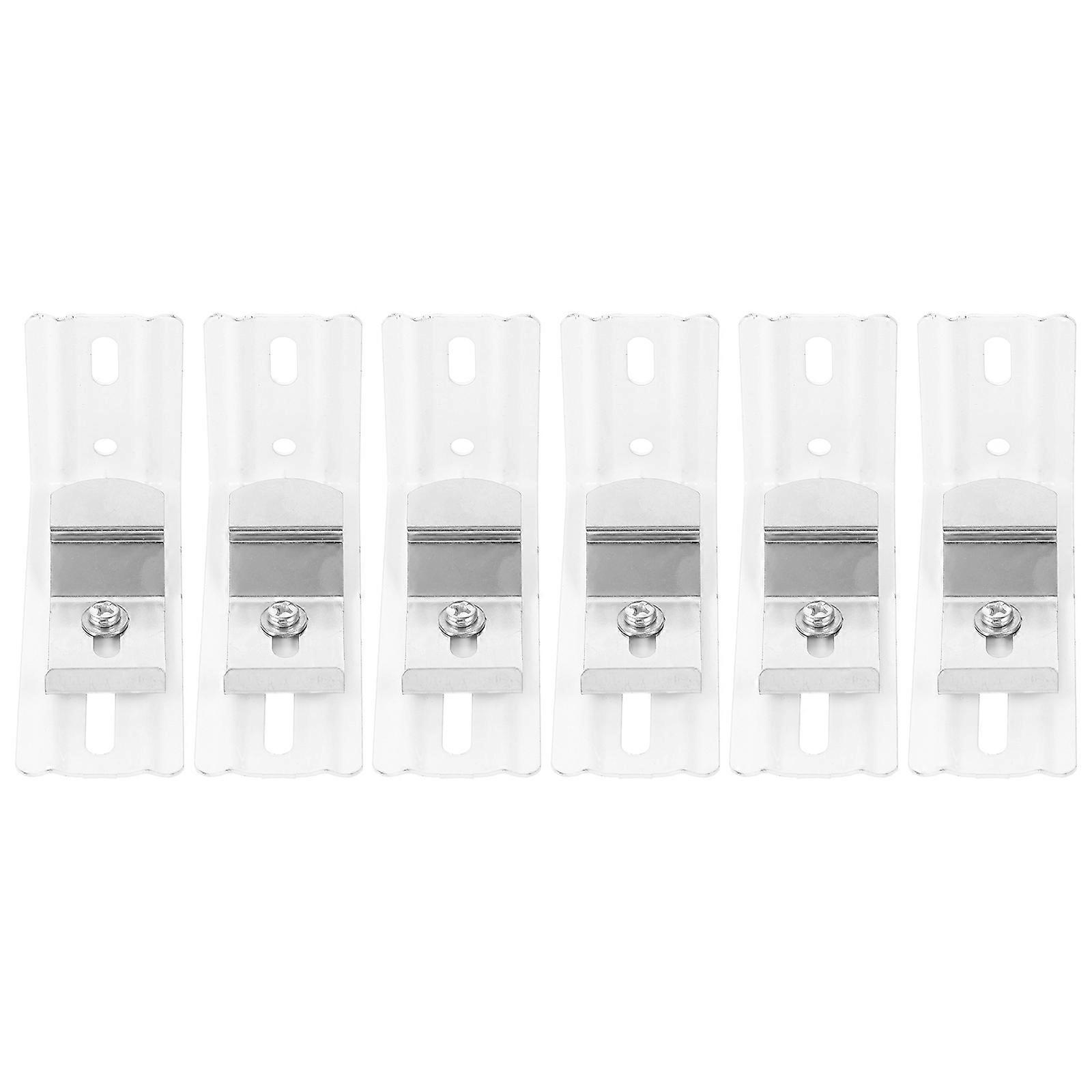 Blind Accessories Parts L Shaped Vertical Blind Bracket Home Use 8.00X4.20X3.80CM Simple Design 6Pcs