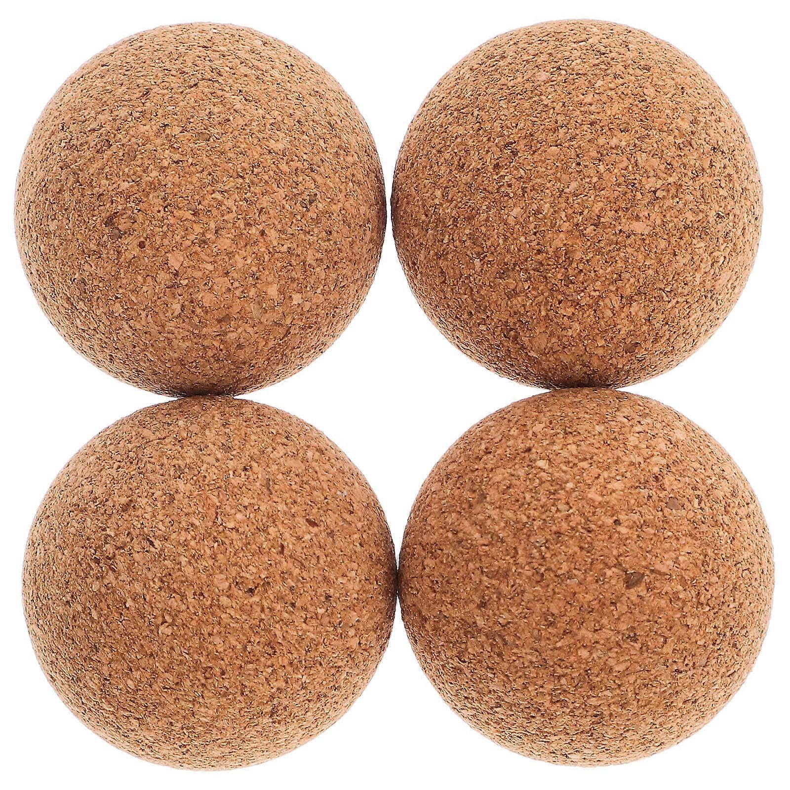 Khaki Wood Foosball Replacement Balls for Playing Smooth Surface Compact Design 4 Pieces