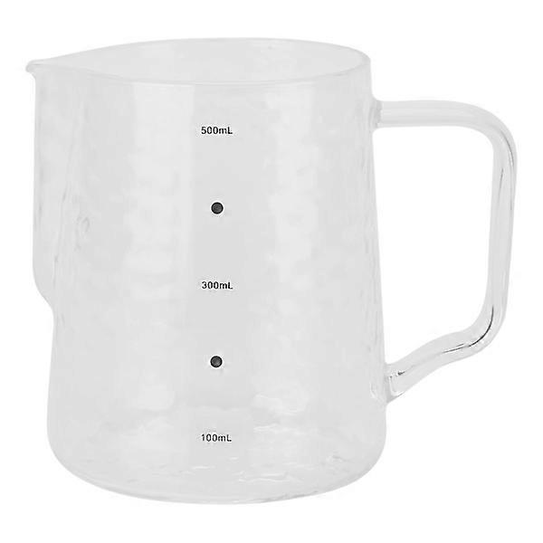 500 ml verdicktes Glas misst Kaffee-Milchkännchen für das Heimcafé
