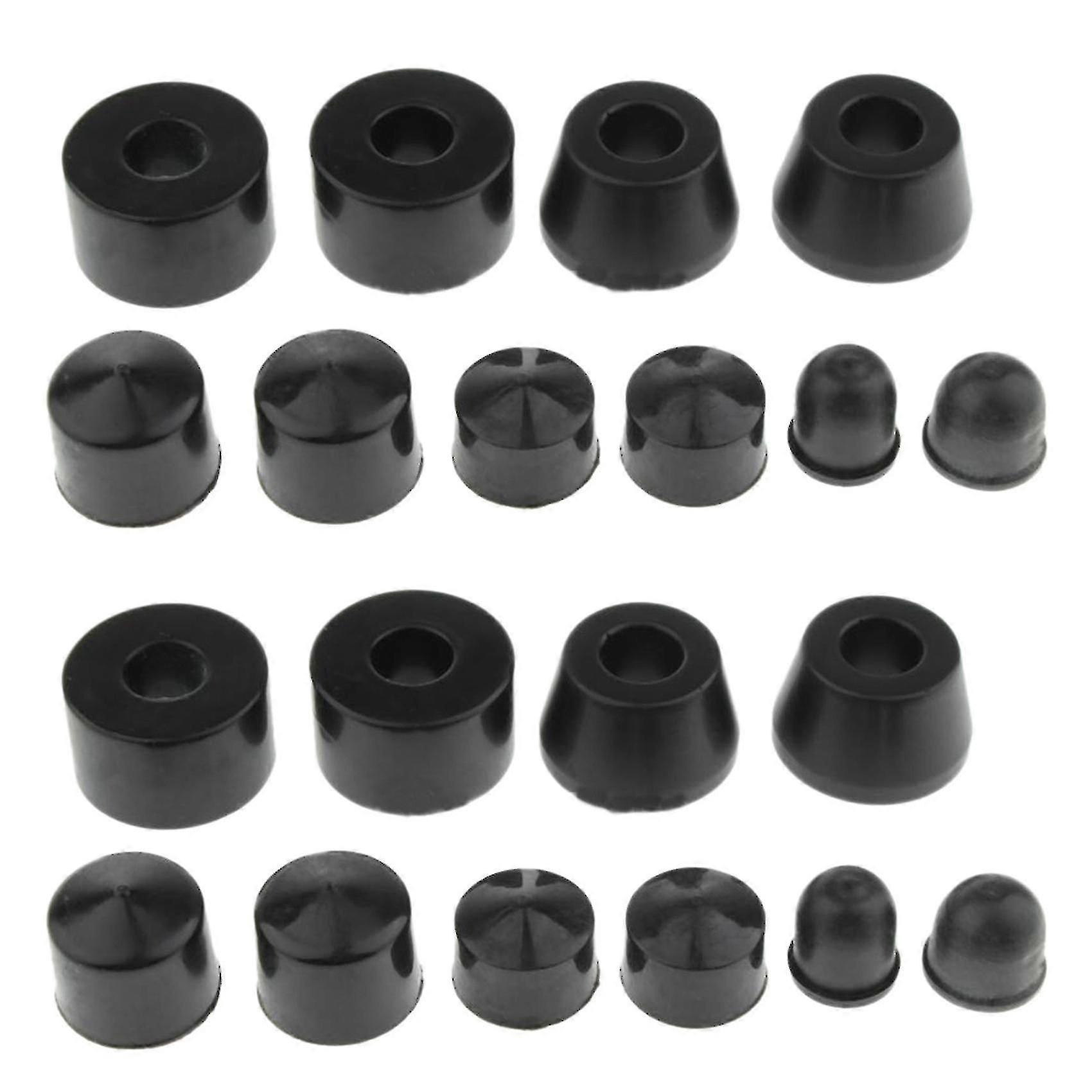 10pcs Longboard Skateboard Bushings Conical Cylinder Bushing Black