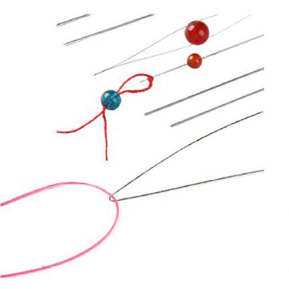 Stitching Needle Kit with 18pcs Beading Needles Threaders for Sewing Crafts in Storage Bottle 4.5 5.8 7.6 10.2 11.5 12.8