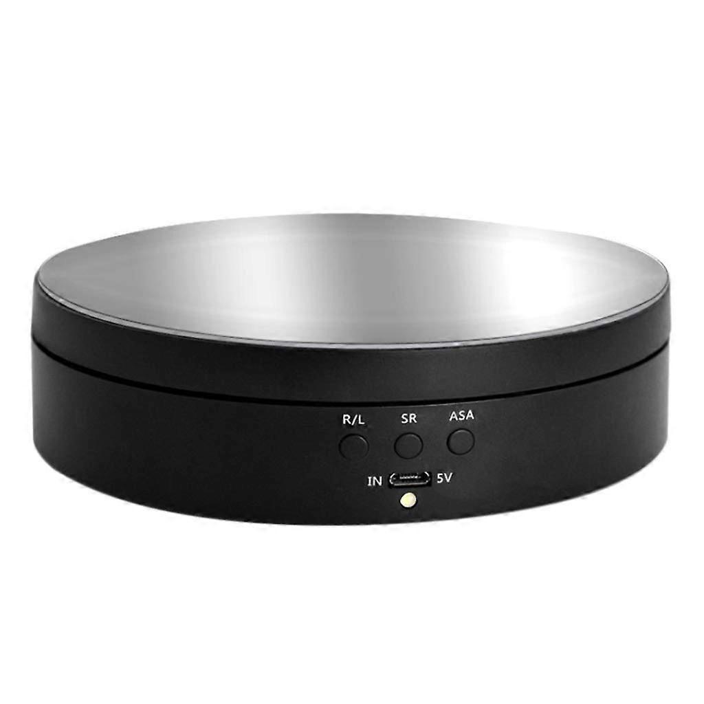 Electric display turntable, rotatable, 360 degrees, motorized turntable, rotating display stand for photography stand for products, black D