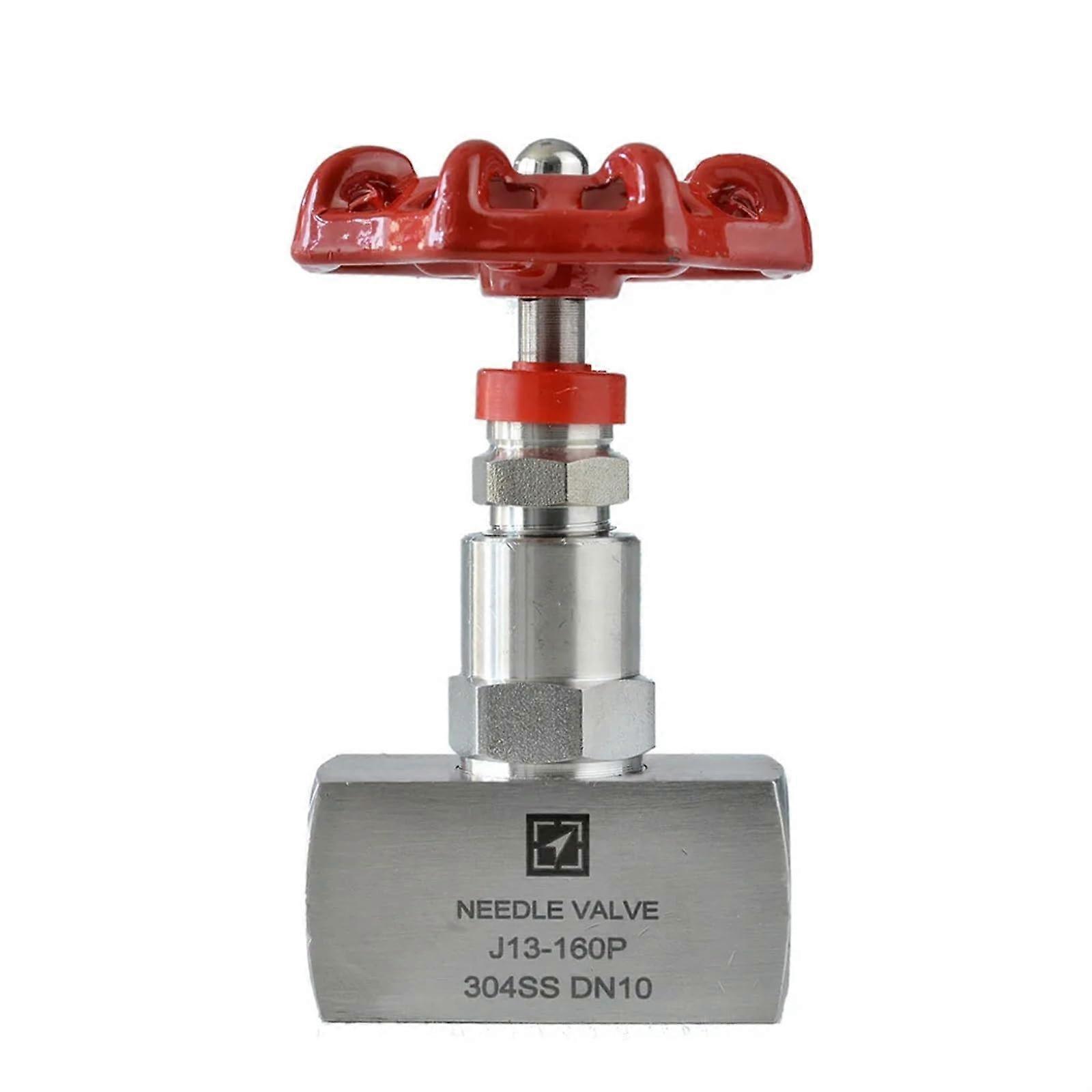 BSP Threaded Needle Valve J13W-160P, Stainless Steel Shut-off Valve, High Temperature High Pressure, 1/4 Inch