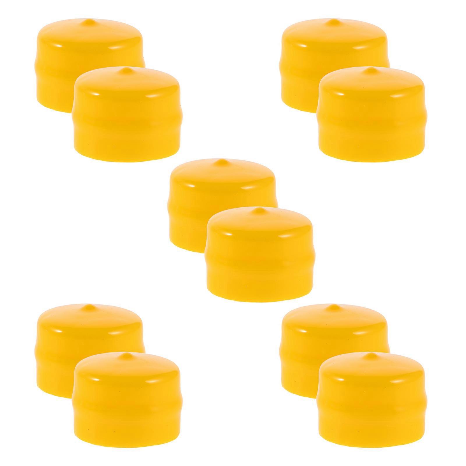 10pcs Lawn Mower Axle Bearing Caps – High Strength Protective Covers for Quick Front Wheel Axle Replacement, Broad Compatibility, Easy Installation &