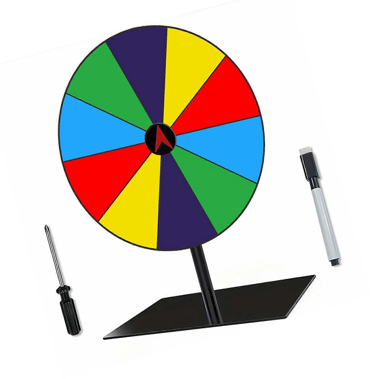 Tabletop Prize Spinner, erasable, reusable, wheel of fortune, roulette wheel, lottery machine, record player, desktop prize turntable