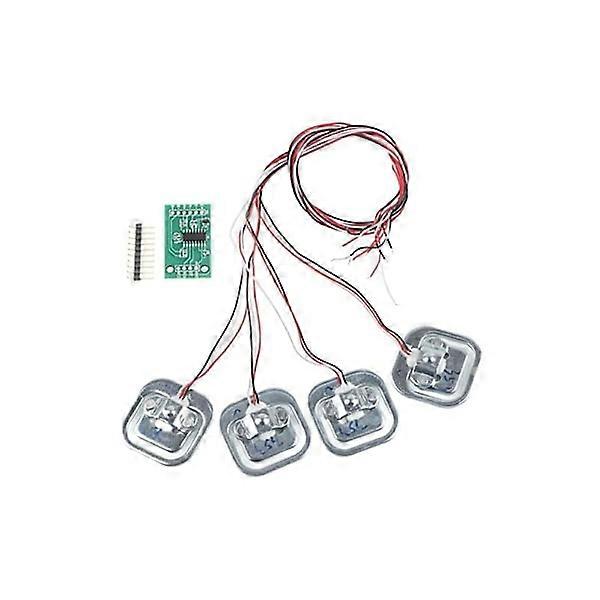 HX711 Arduino Pressure Sensor Module, 50kg/100kg/200kg Load Cell, 4 Weight Sensor