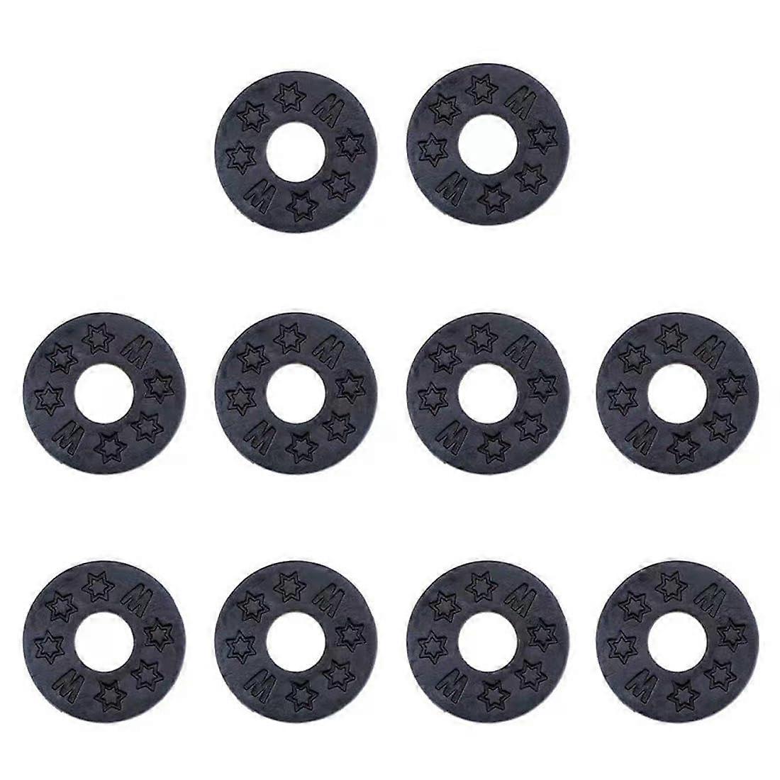 Guitar Strap Locks Pack of 10 Silicone Rubber Blocks for Standard Guitar Straps - Durable Guitar Protector Accessories