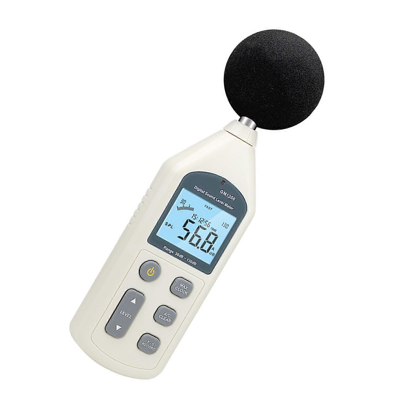 GM1356 Digital Sound Level Meter 30130 Tester Backlit Screen Decibel Measuring Device