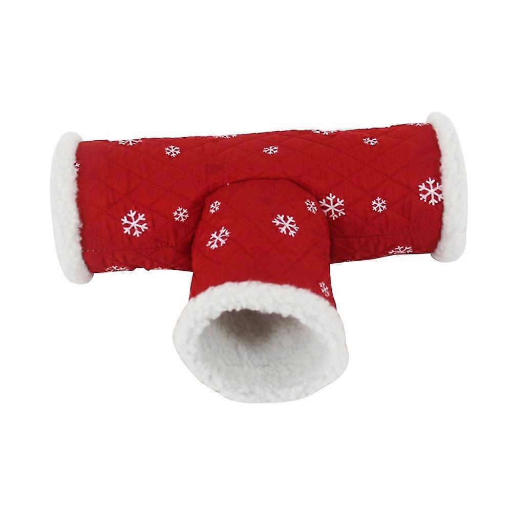 Fleece Tube Shelter, Warm Hideaway Tunnel for Hamsters and Gerbils to Cuddle