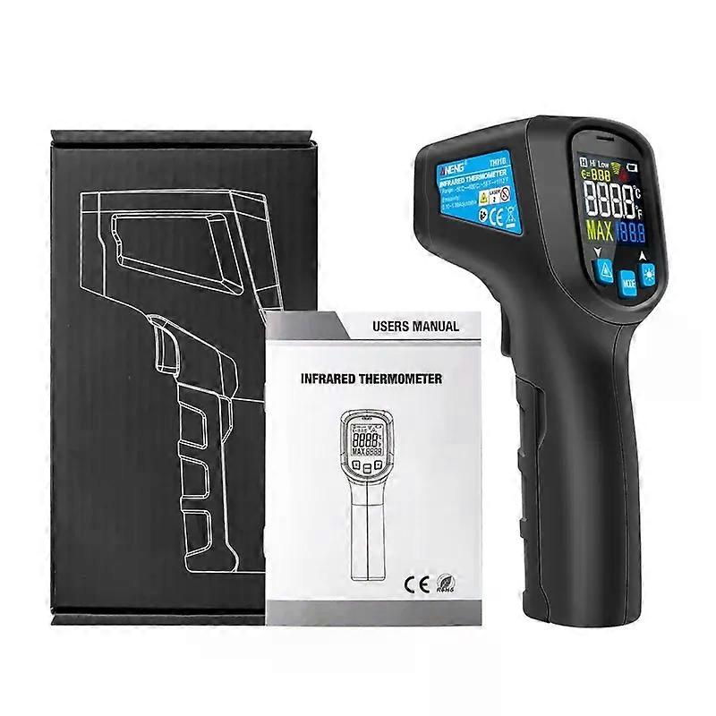 -50 - 600 C Digital Infrared Laser Thermal Gun C/F - Pointer Infrared Thermometer - Contact Pyrometer TH01B