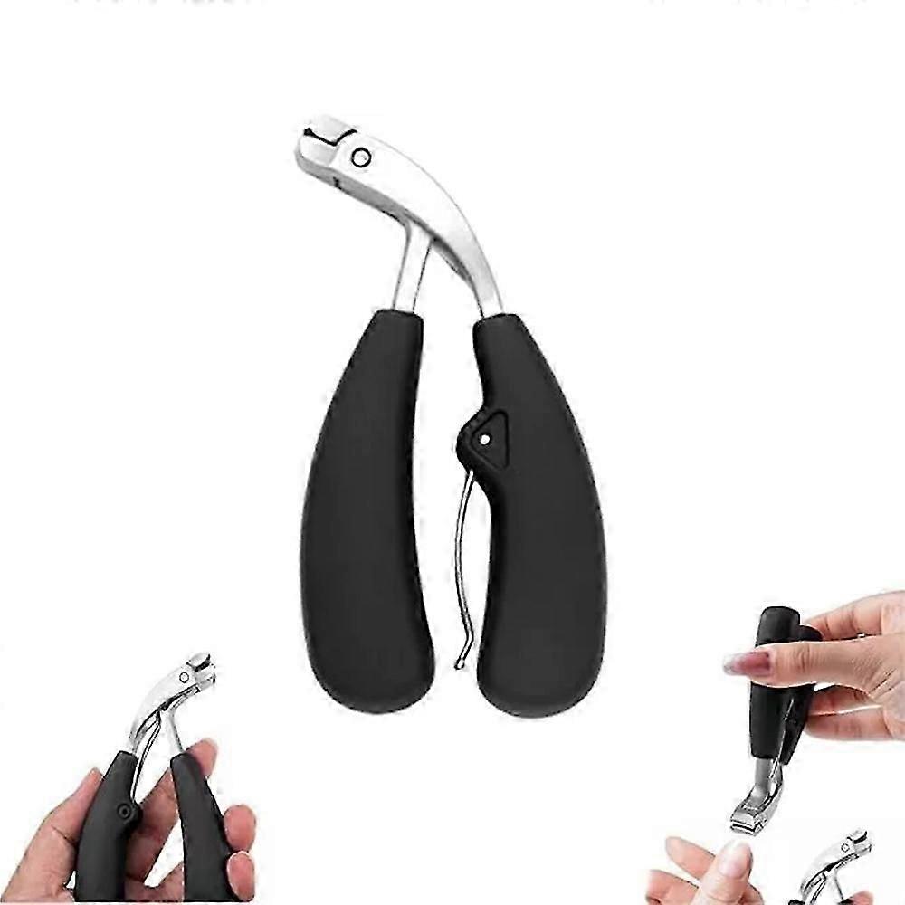Sherum Clipmaster Pro, Ergonomic Angled Head Thick Toenail Clipper for Seniors
