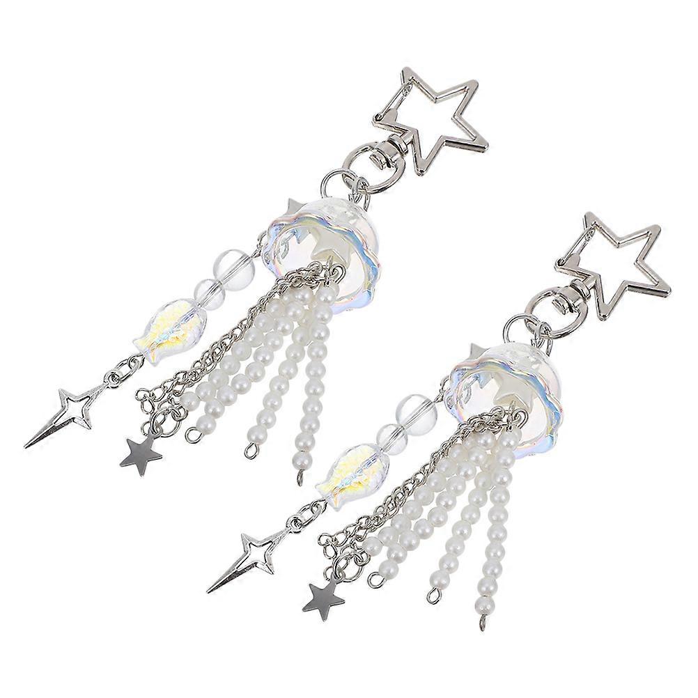 Creative Multi-colored Keychain Bags And Backpacks Decoration 11X2.5X2.5CM Functionality 2Pcs