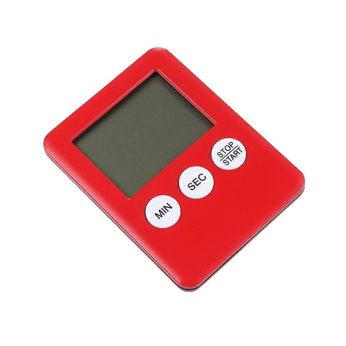 Timer For Cooking 2 Set Multifunctional Kitchen Digital Timer For Exercise Gym And Sports Rectangular Red