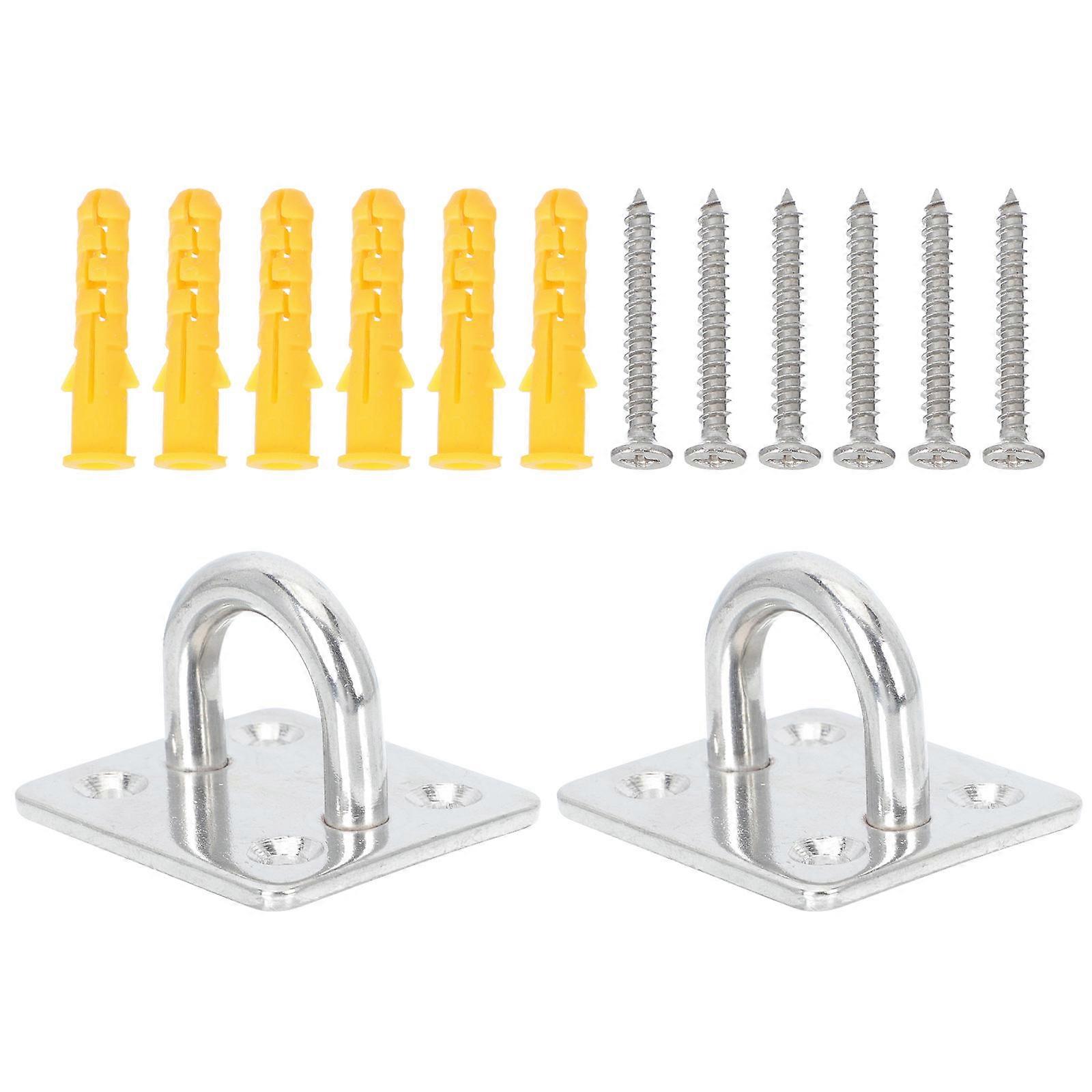 Stainless Steel Heavy-duty Hook for Ceiling Wall Mount 1.6×1.4×1in Perfect for Office Load Bearing 1 Set