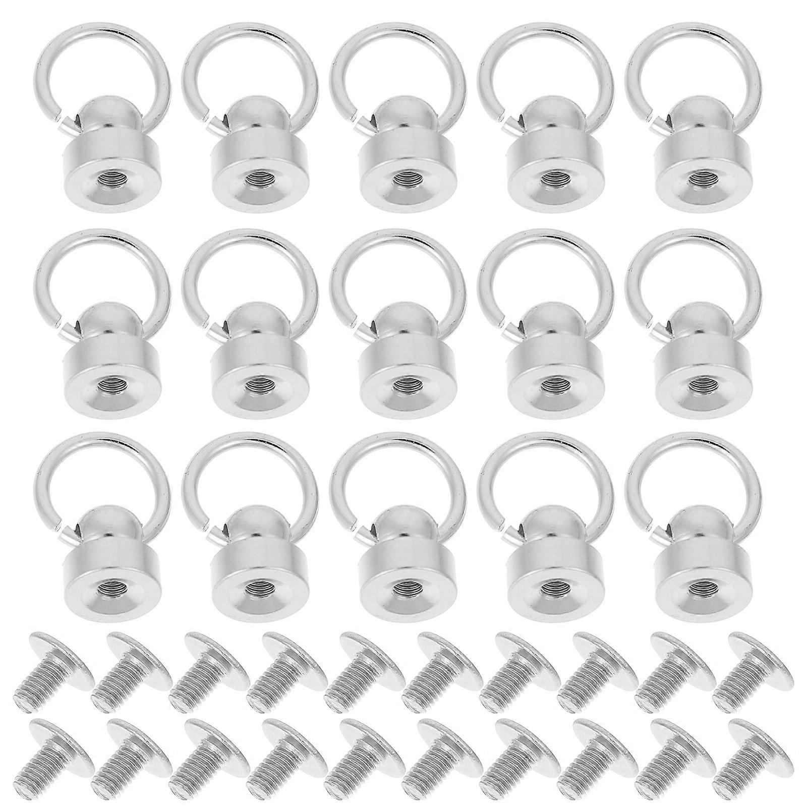 Rivets Fasteners Phone Case Screws for DIY with 20Sets Silver Copper Material