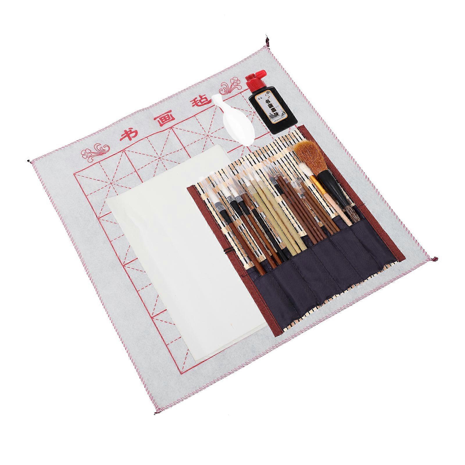 Calligraphy Brush Set For Professionals School Use Round Traditional Design Smooth Writing 1 Set