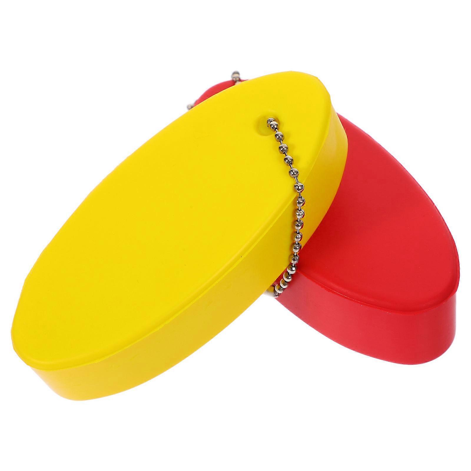 Floatable Keychain For Boat 2Pcs Assorted Color Oval Shape Perfect For Outdoor Activities And Key Management
