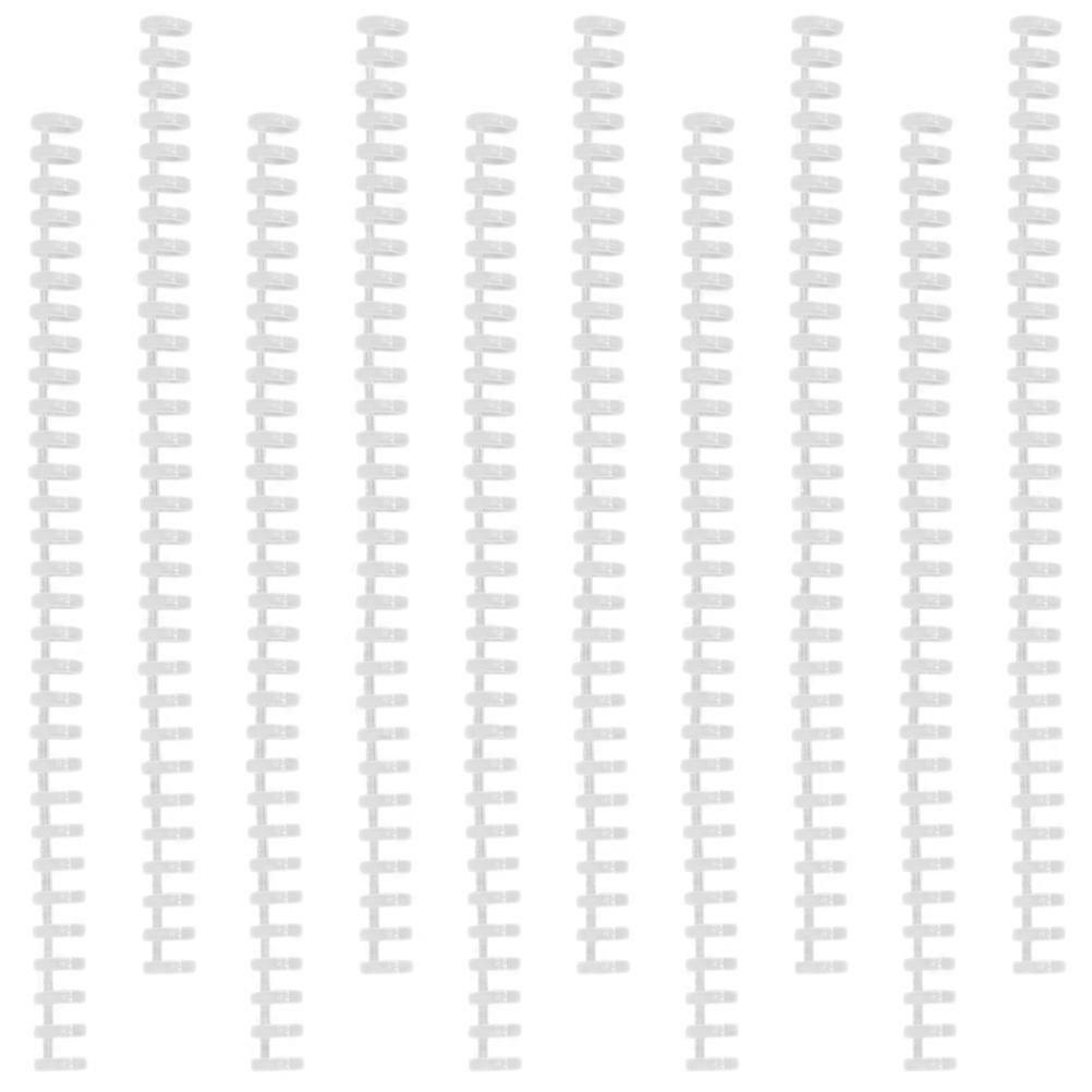 10pcs 30 Holes Loose Leaf Binding Circles for DIY Notebook Binder Spiral Coil