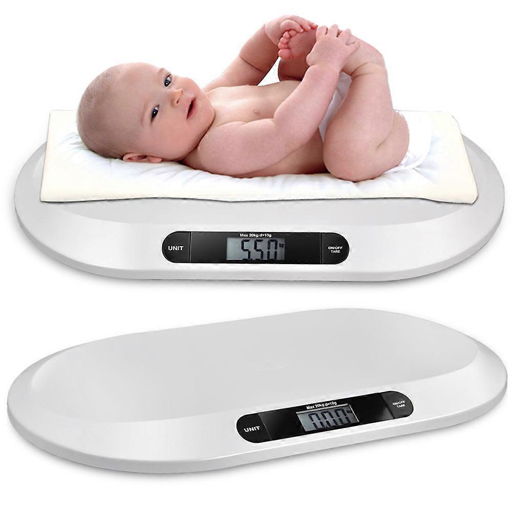 Digital Bathroom Scale with LED Display Backlight Easy to Read from Any Angle Nonslip Plastic White