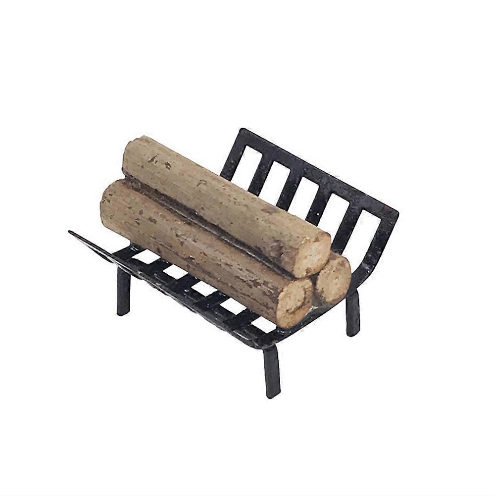 1:12 Scale Miniature Firewood Rack For Kids Educational Toy Featuring Rectangular Shape 1Pack