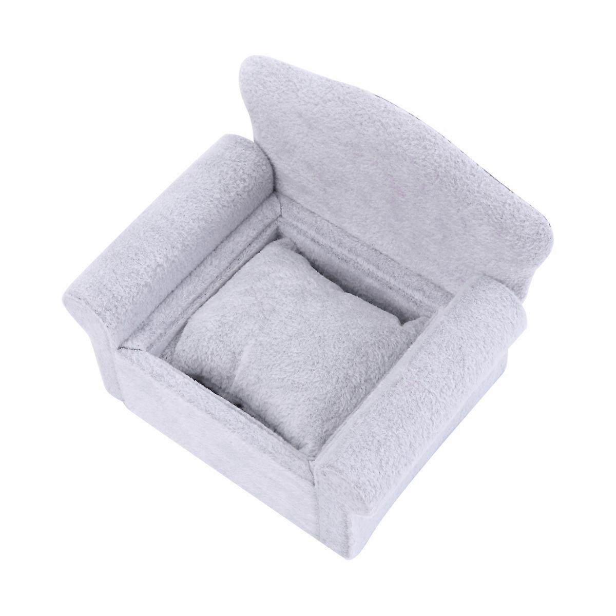 Creative Watch Display Rack For Business Use In Grey Color Featuring Sofa Shape And Storage 1Pcs