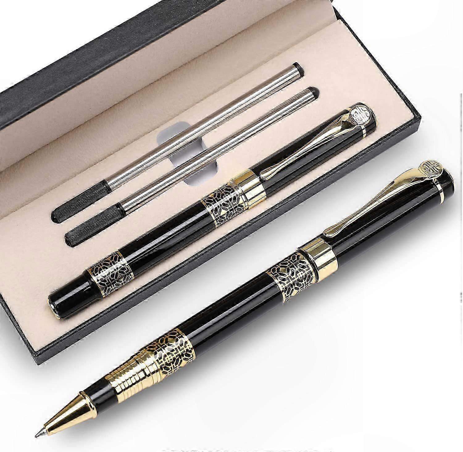 Elegant Twist Ballpoint and Fountain Pen Set for Gifting