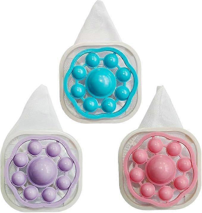 3Pcs Floating Hair Filtering Mesh Removal, Reusable Laundry Pet Hair Catcher, Plastic Washer Lint Catcher for Washing Machine Wool Device Washer Machi