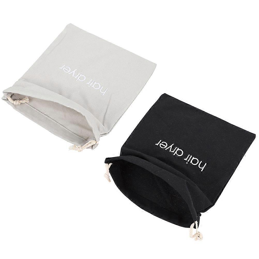 Anti-Scratch Portable Hair Dryer Holders for Travel and Indoor Use Made of Assorted Color Fabric 2Pcs