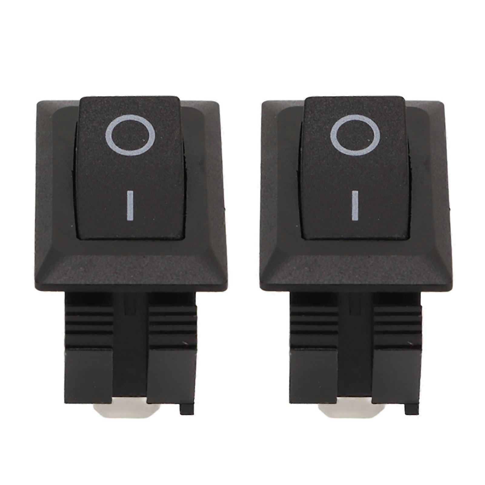 2PCS Rocker Switch 2 Positions Single Control PA66 16A 125/ for Instruments Automobiles Ships